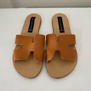 Steve Madden “Greece” sandals, Cognac color, Size 7, Like New condition